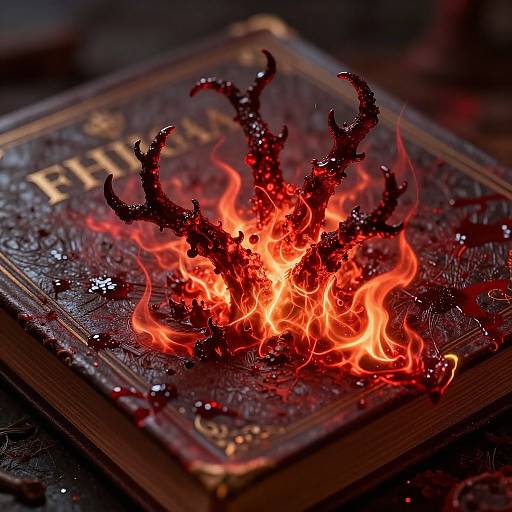 Ultra-Realistic Lich with Magic Fire