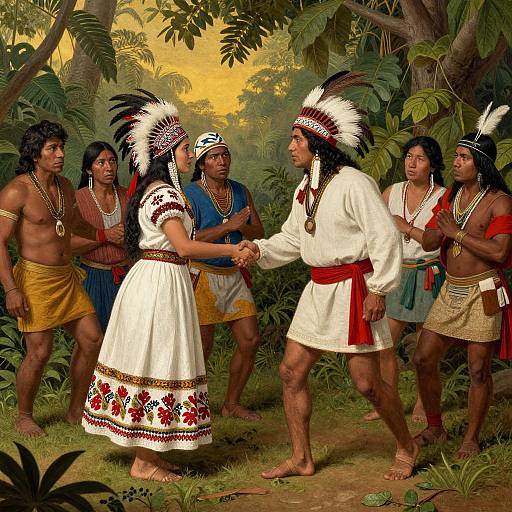 1800s Cultural Exchange Scene