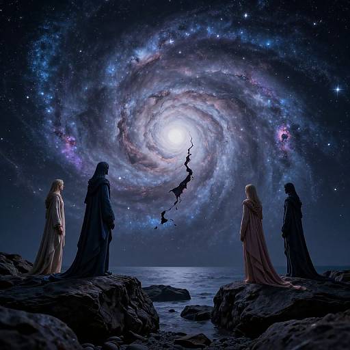 Guardians by Cosmic Spiral Vortex