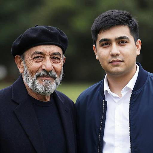 Portrait of Two Men Outdoors