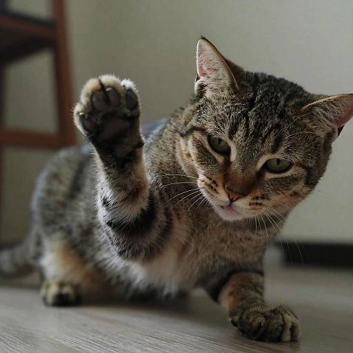 Realistic Cat Scratching in Motion