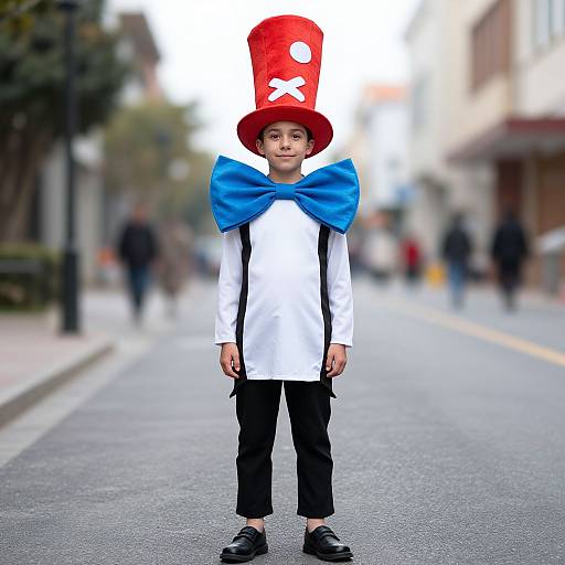 Realistic Homemade Seuss Costume Portrait