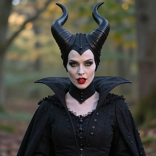 Seductive Maleficent Costume Portrait