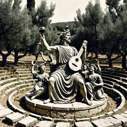 Dionysus Statue in Ancient Amphitheater
