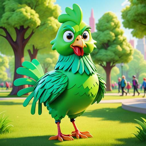Einstein Chicken Strutting in the Park Einstein Chicken Strutting in the Park
