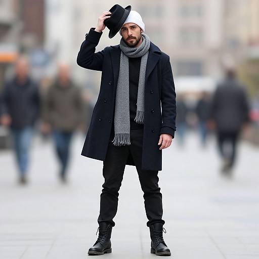 Mod Fashion Man in Casual Attire