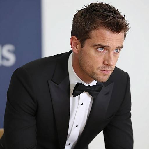 Elegant Man in Tuxedo Portrait