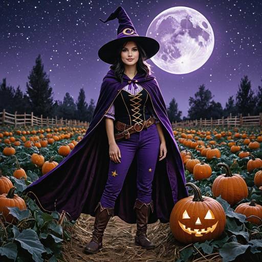 Young Witch's Adventure in Moonlight