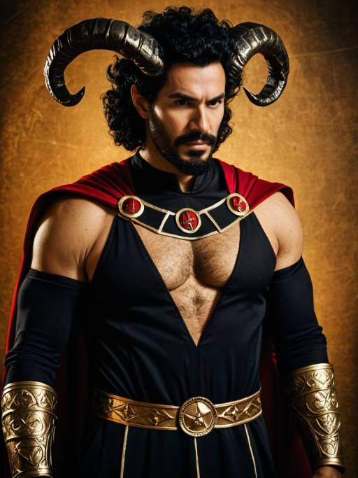 Realistic Man in Hercule Satan Cosplay