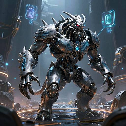 Giant Biomechanical Monster Digital Vortex