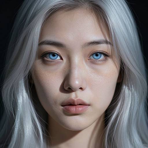 Enigmatic East Asian Woman Portrait