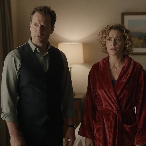 Intimate Portrait of Concern and Focus