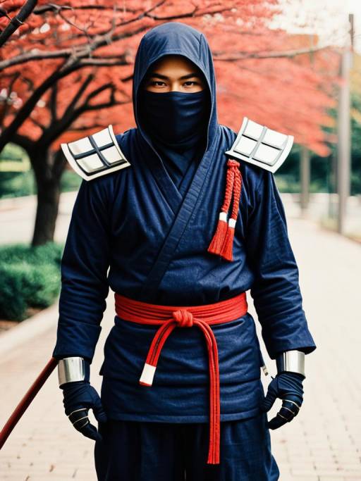 Realistic Man in Ninjara Cosplay