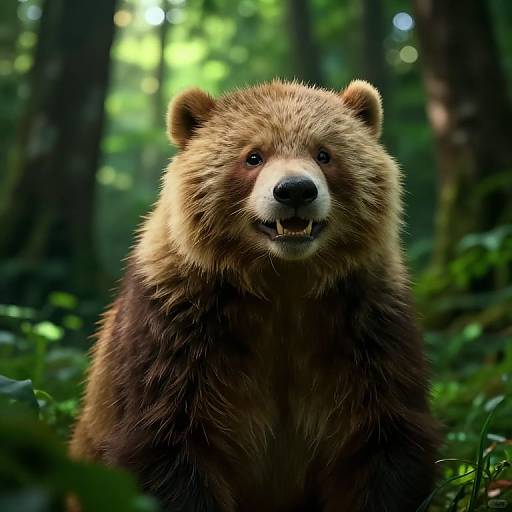 Joyful Quokka in Sunlit Forest