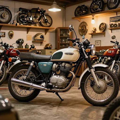 Retro Moto Italika 300 in Vintage Garage