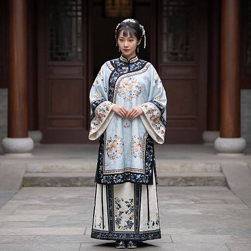 Woman in Traditional Chinese Dress