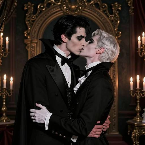 Gothic Vampire Butlers' Passionate Kiss