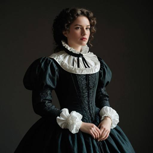 Dramatic Elizabethan Outfit Portrait
