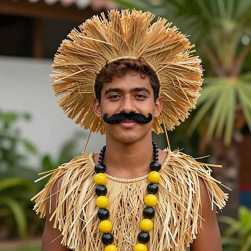 Tropical Tiki Party Costume Photography