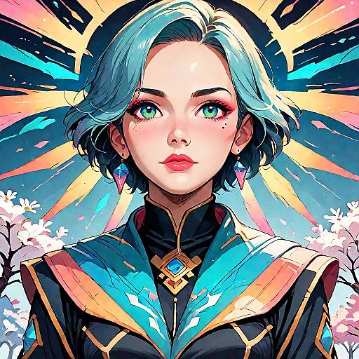 Vibrant Fantasy Hikecore Landscape