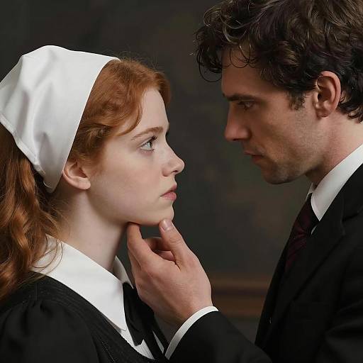 Intense Emotion in a Close-Up Portrait