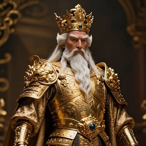 Majestic Golden Divine King