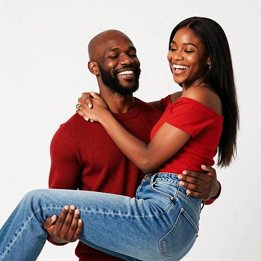 Joyful Embrace of Love and Laughter