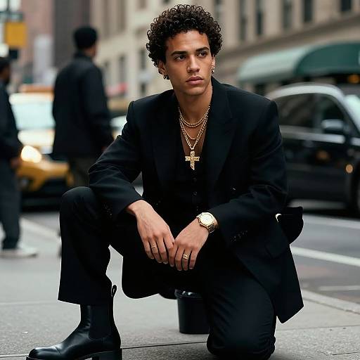 Gangster Glamour Portrait in NYC