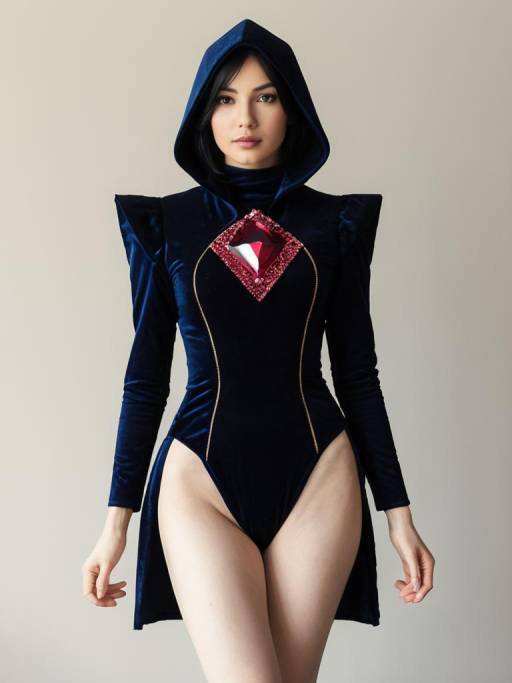 Woman in Spinel Inspired Cosplay Costume