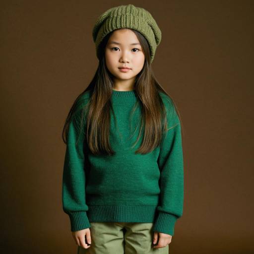 Realistic Portrait of a Girl in Green