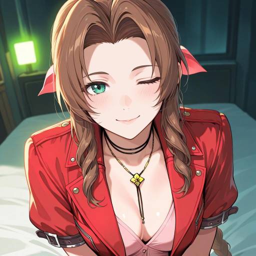 Charming Aerith Gainsborough in Minimalist Room