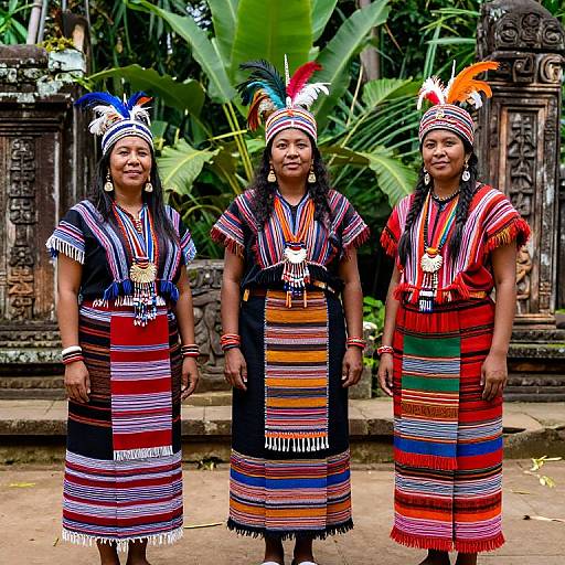 Vibrant Tribal Clothing and Nature