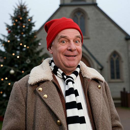 1950s Jolly Christmas Carol Singer