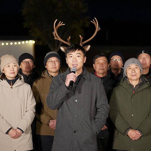 Nighttime Gathering of Diverse Individuals