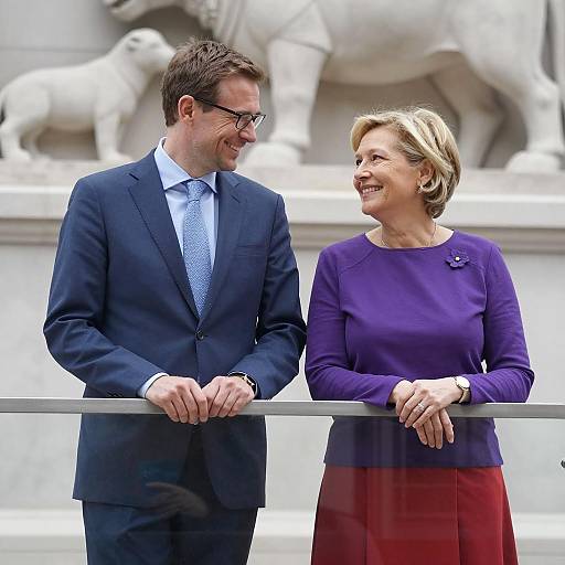Couple Enjoying Daylight by Sculpture
