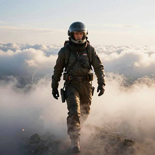 Hawk Pepe as Futuristic Elite Pilot