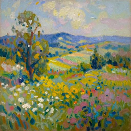 AI Landscape Photo to Impressionist Painting