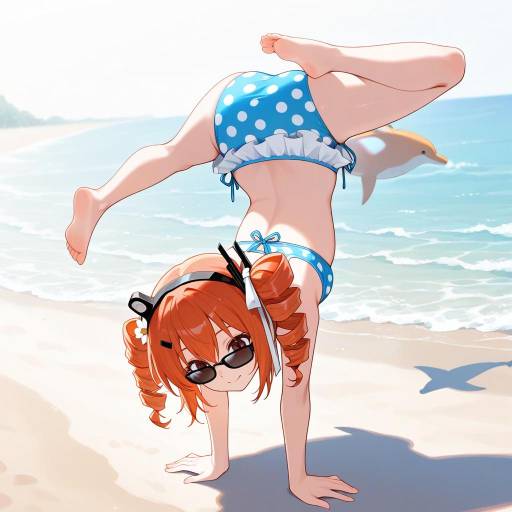 Adachi Rei Enjoying a Beach Day