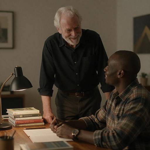 Warm Study: Elderly Mentor and Student