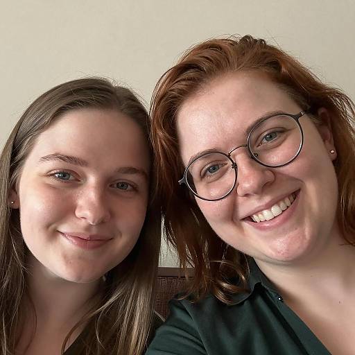 Cheerful Close-Up of Two Women