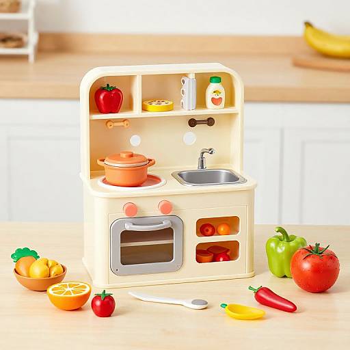 Toddler Toy Kitchen Food Set