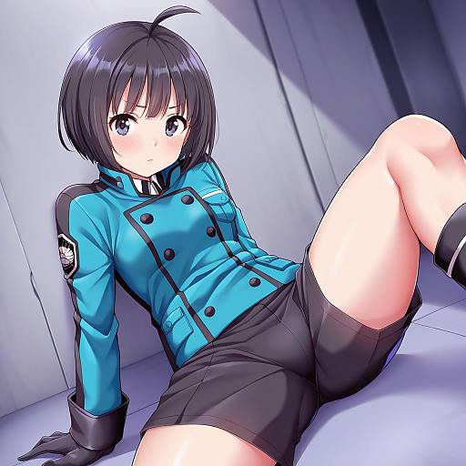 Illustration of Amatori chika, world trigger in the style of Kanabun