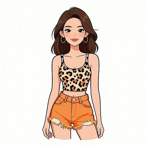 Smiling Woman in Summer Casuals