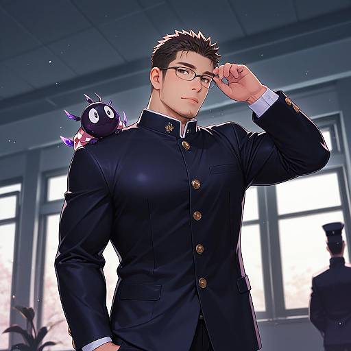 Illustration of Motoori shiro, tokyo afterschool summoners in the style of Pako (pakosun)