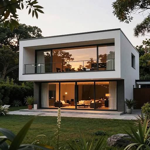Modern Minimalist House with Greenery