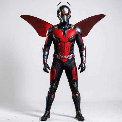 AntMan Cosplay Costume with Insect-Themed Bodysuit