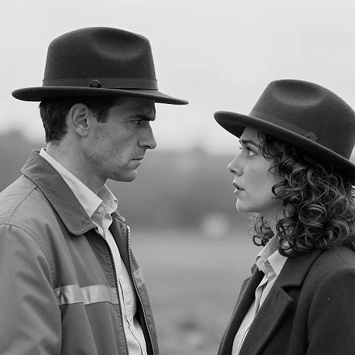 Contrasting Expressions in Outdoor Portrait