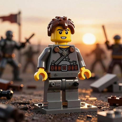 Heroic Realistic Lego Figure Battlefield