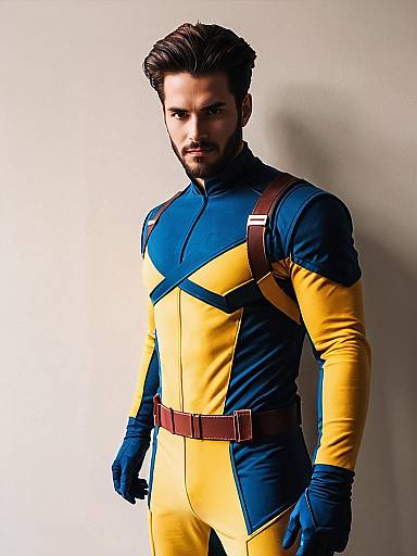 Man in Realistic X-Men Costume