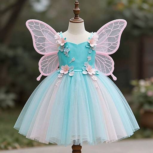 Elegant Butterfly Fairy Tutu Dress
